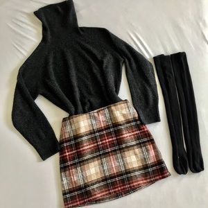 Plaid Mini Skirt